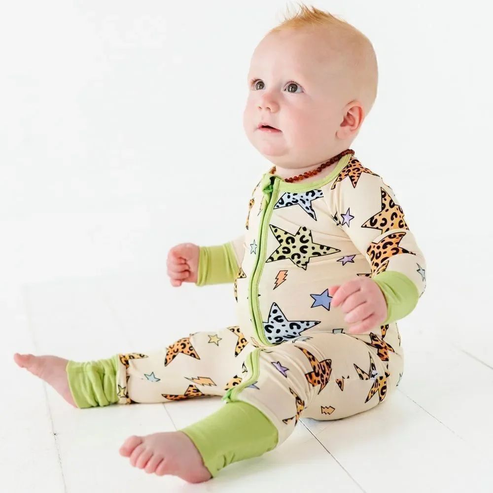 KIKI + LULU Struck By Mama's Love Convertible Bamboo Footies